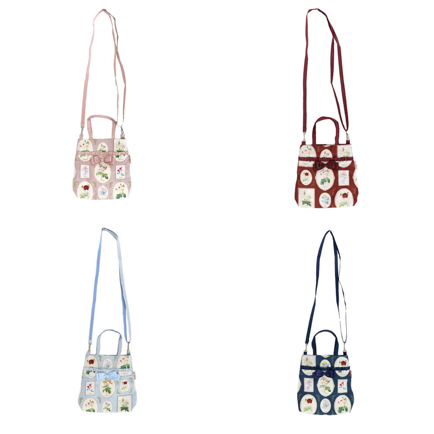 ルドゥーテ フレーム柄リボン付きミニショルダー