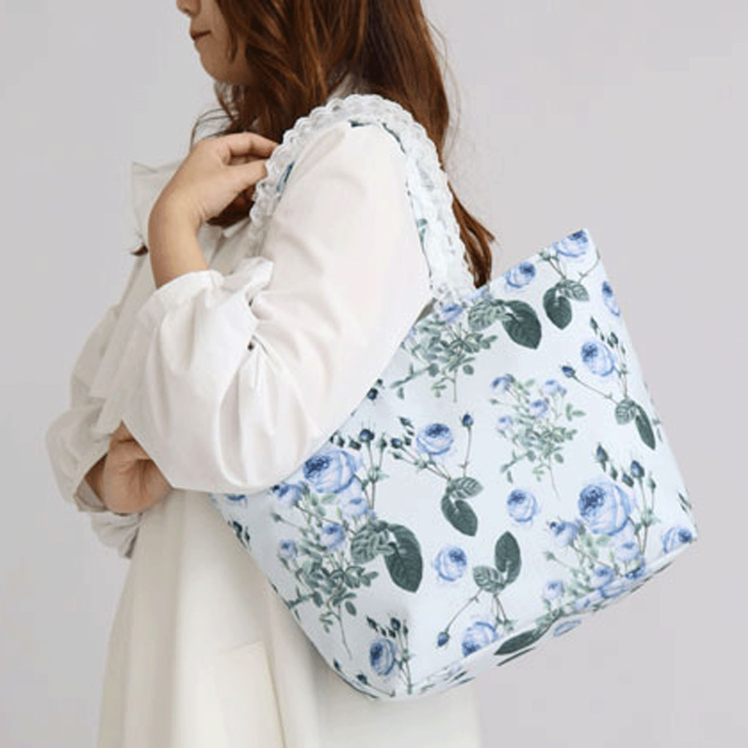 ルドゥーテ ブルーローズ  トートバッグ - 画像3