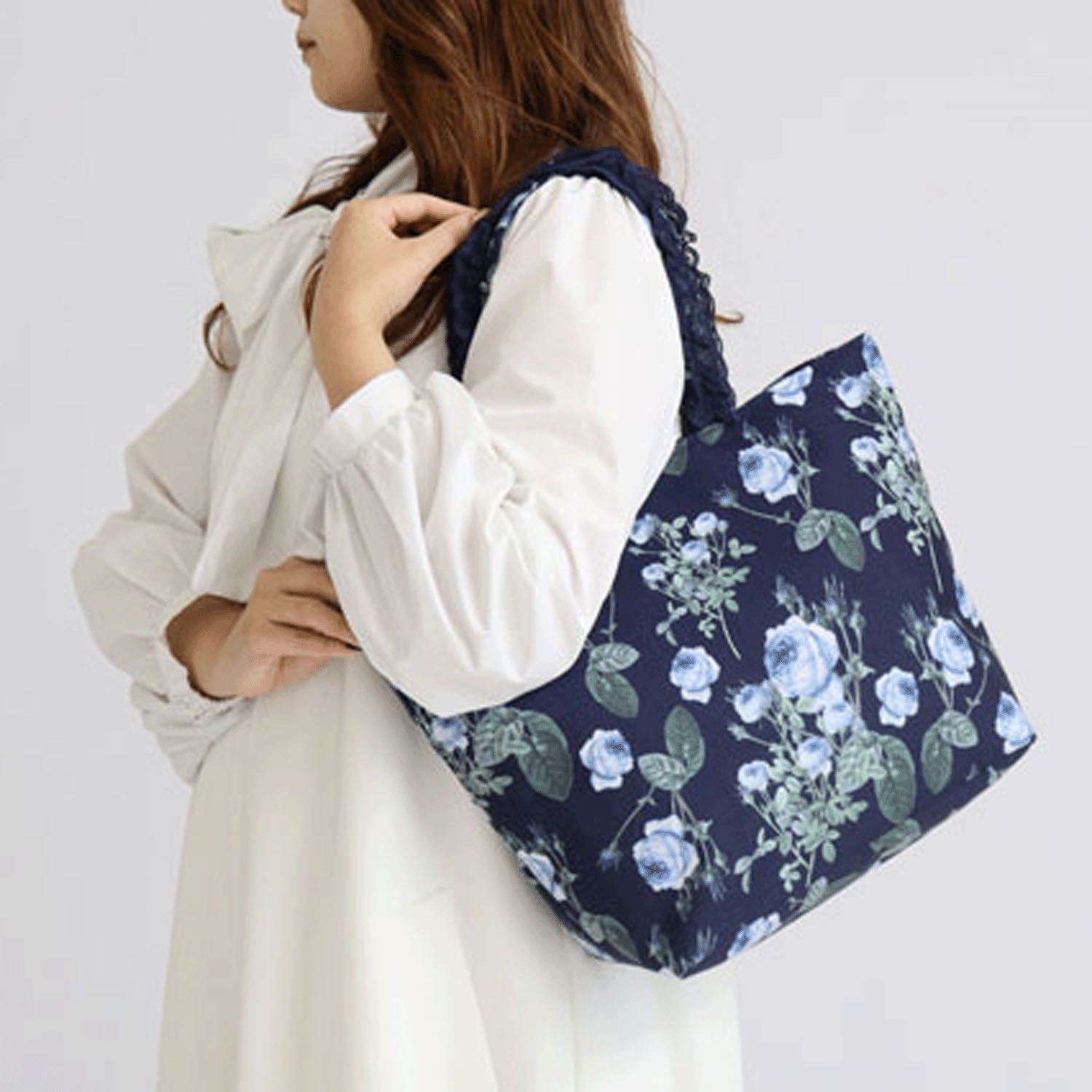 ルドゥーテ ブルーローズ  トートバッグ - 画像6