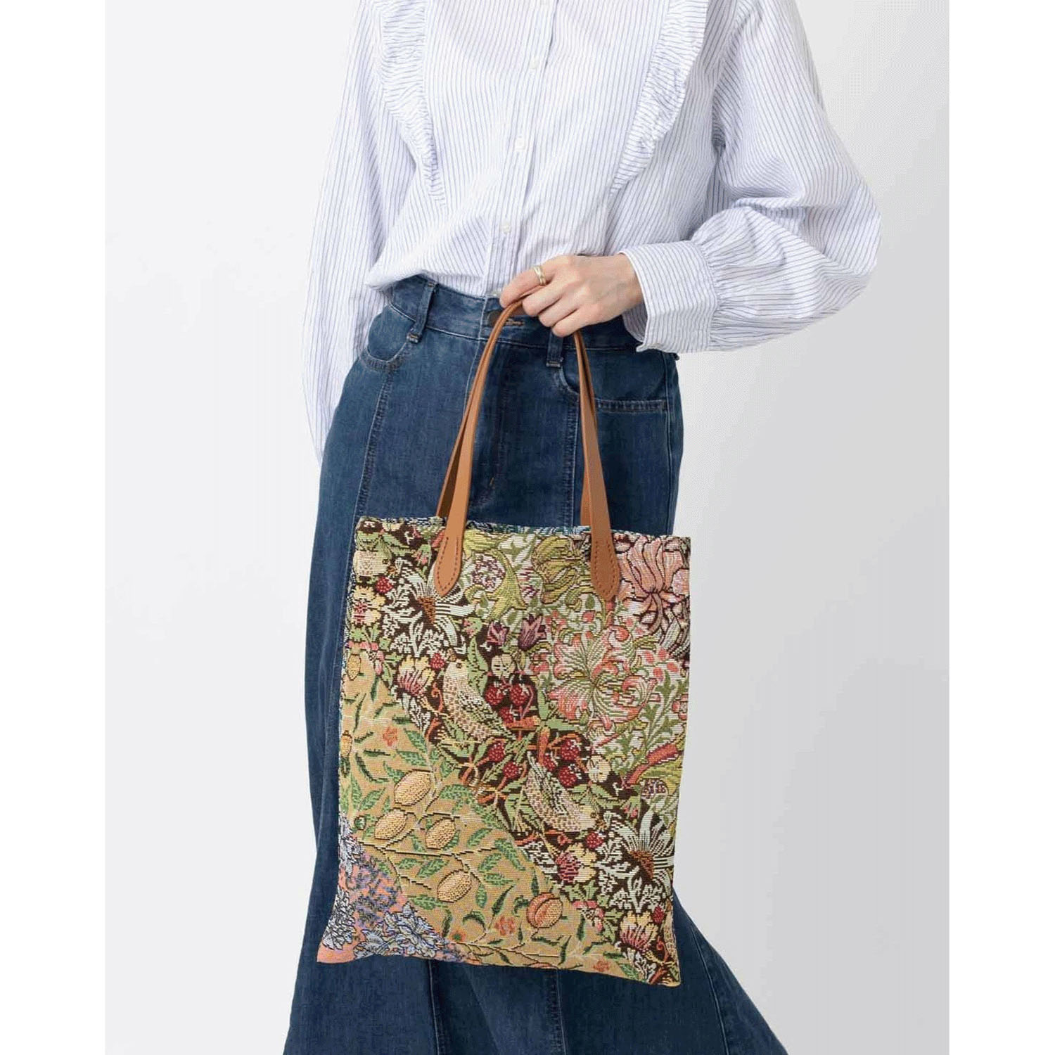 ウイリアム・モリス柄 ジャカード織 トートバッグ - 画像20