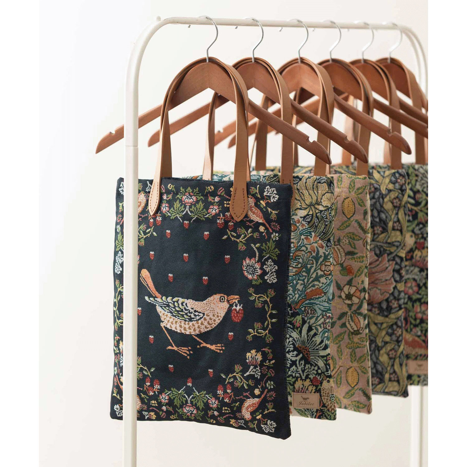 ウイリアム・モリス柄 ジャカード織 トートバッグ - 画像3