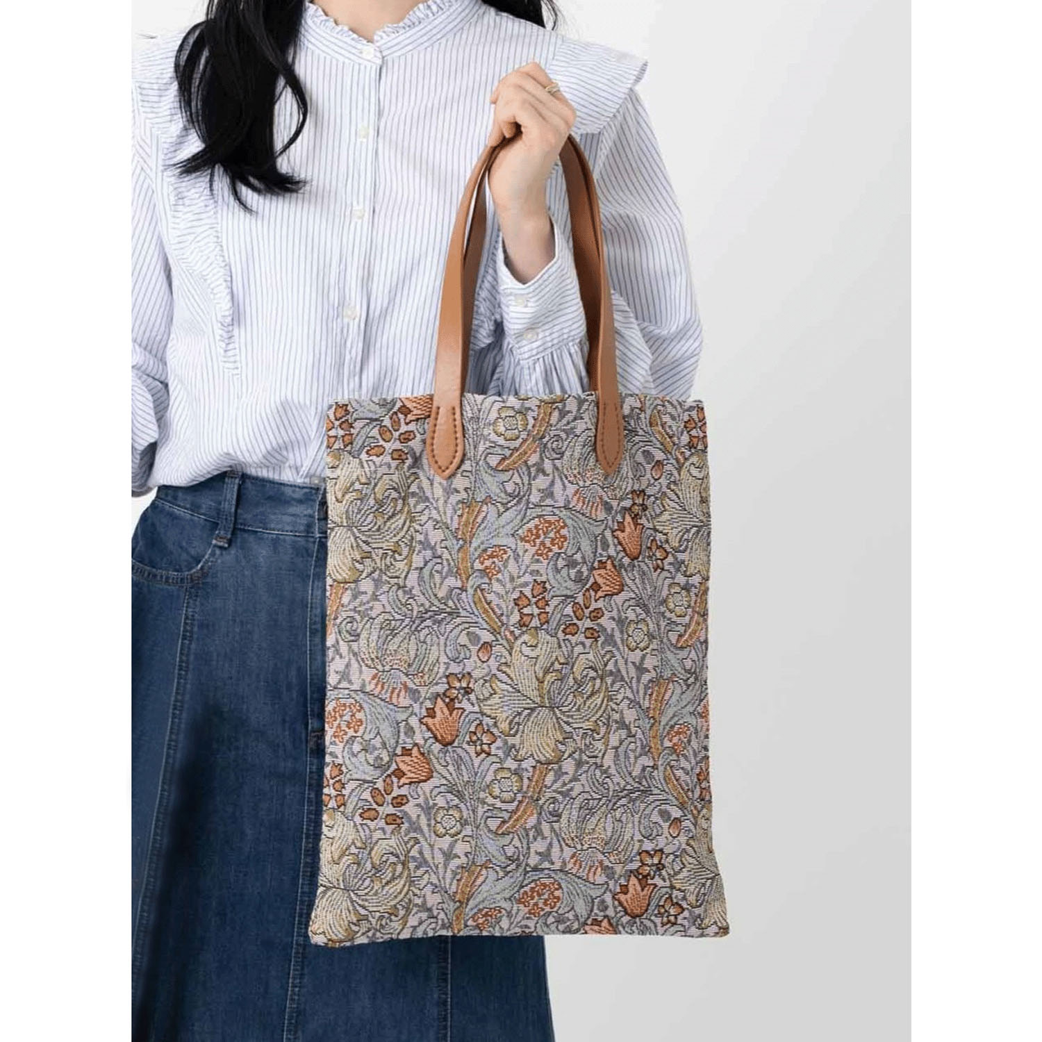 ウイリアム・モリス柄 ジャカード織 トートバッグ - 画像44